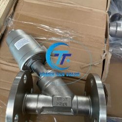 VAN XIÊN KHÍ NÉN INOX 304 DN25 NỐI BÍCH